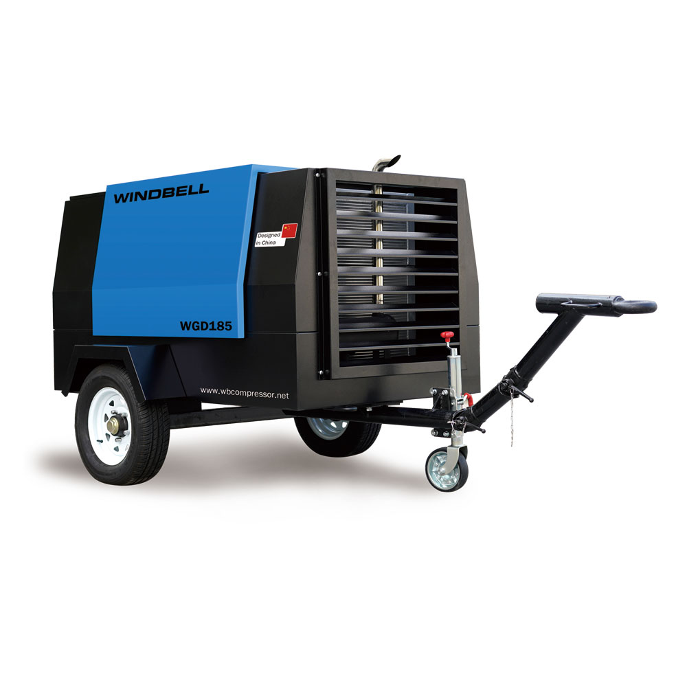 185 cfm Diesel Air Compressor-Zhengzhou Windbell Machinery Co., Ltd.